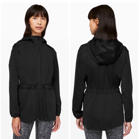 lululemon athletica Jackets & Blazers - Lululemon gotta hustle zip hoodie jacket sz 8